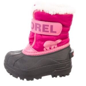 Sorel Fuchsia and Black Snow Boots